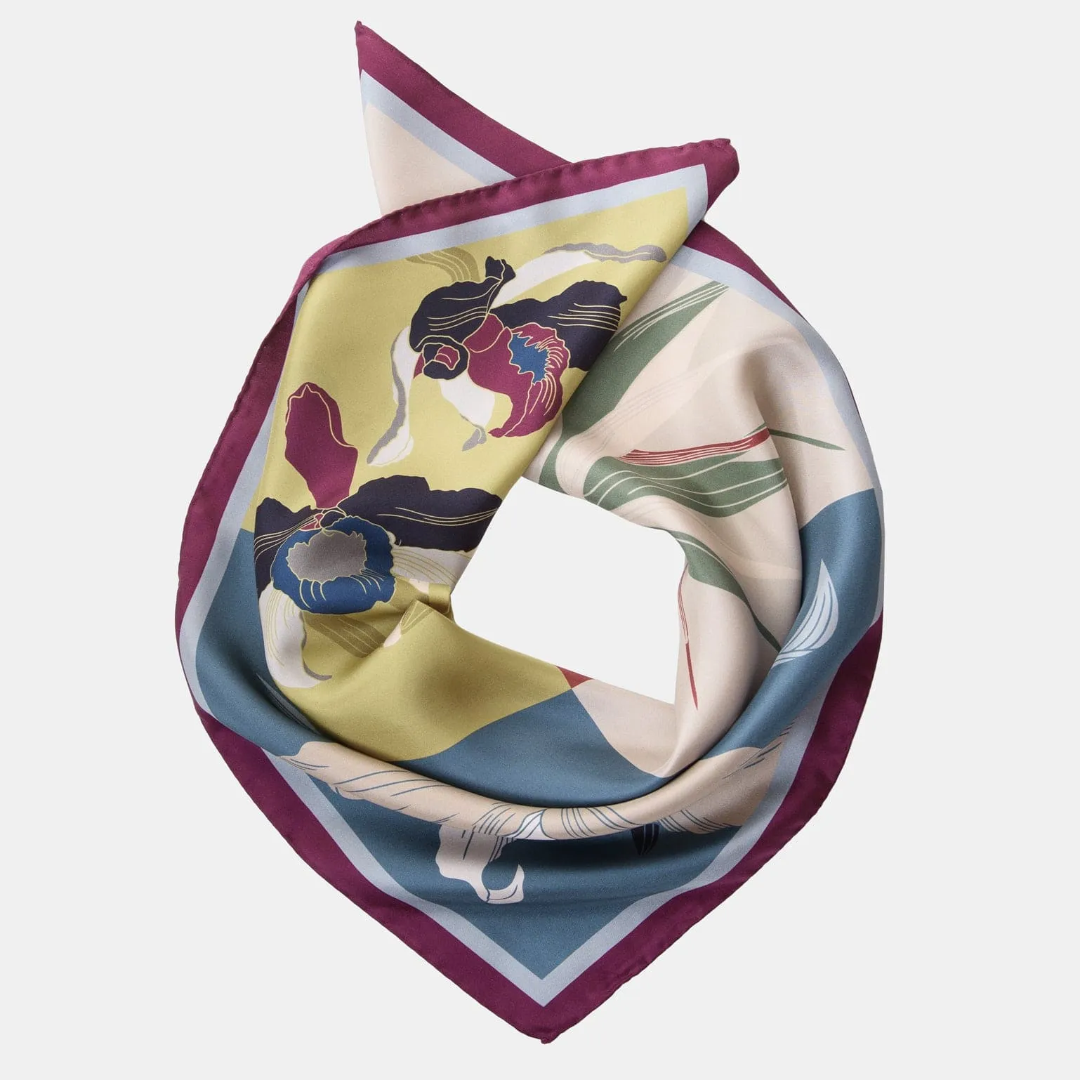 Penelope - Silk Neckerchief - Plum