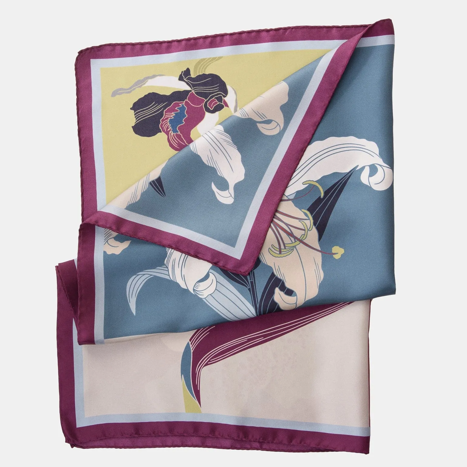 Penelope - Silk Neckerchief - Plum