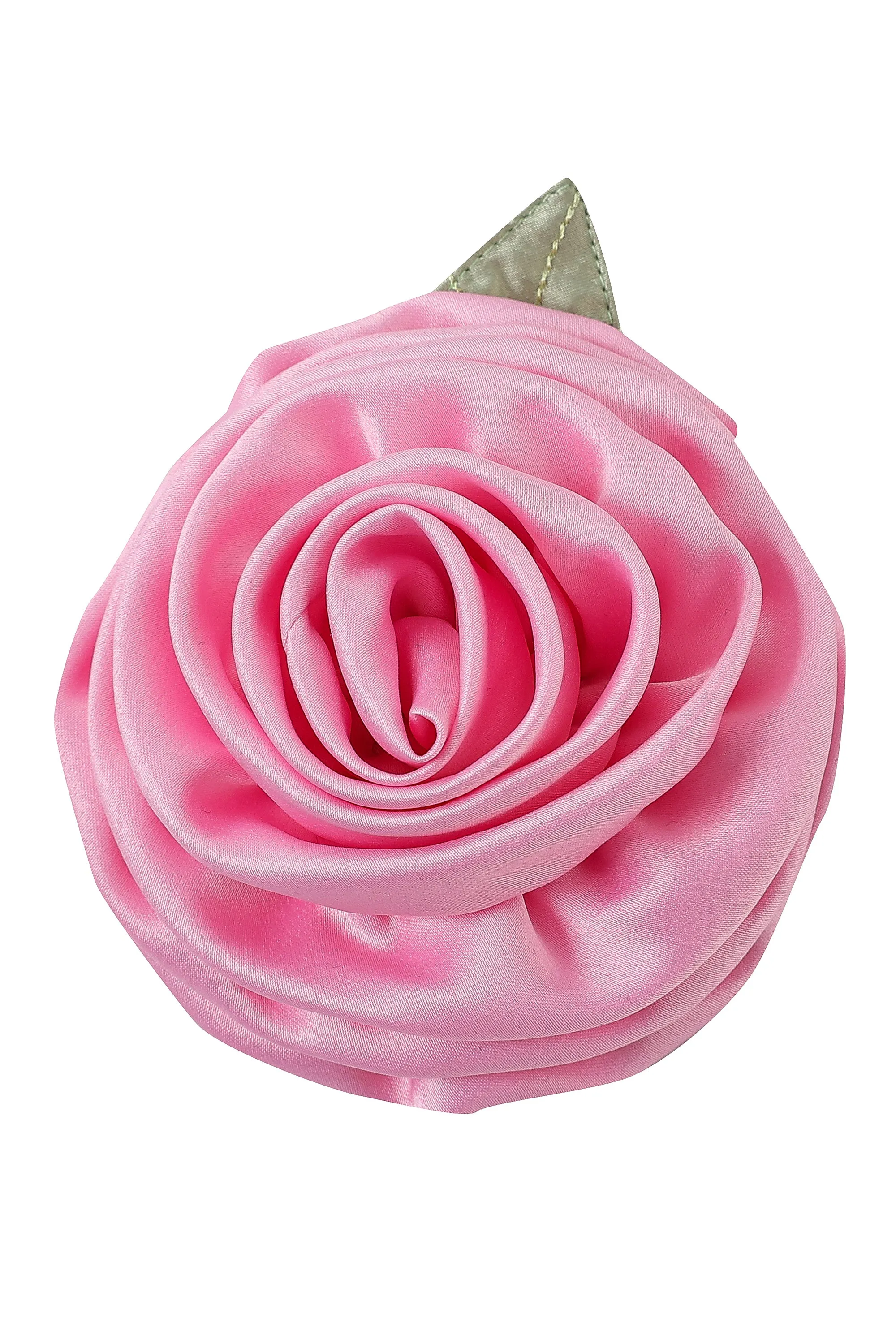 Pink Rosette Hair Clip