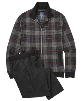 Plaid Jacket Travel Suit