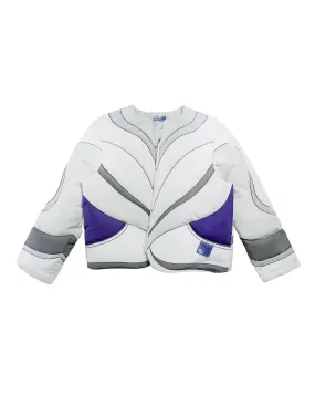 "Astoria" Tech Puffer Jacket (White/Off White Tones/Muave)