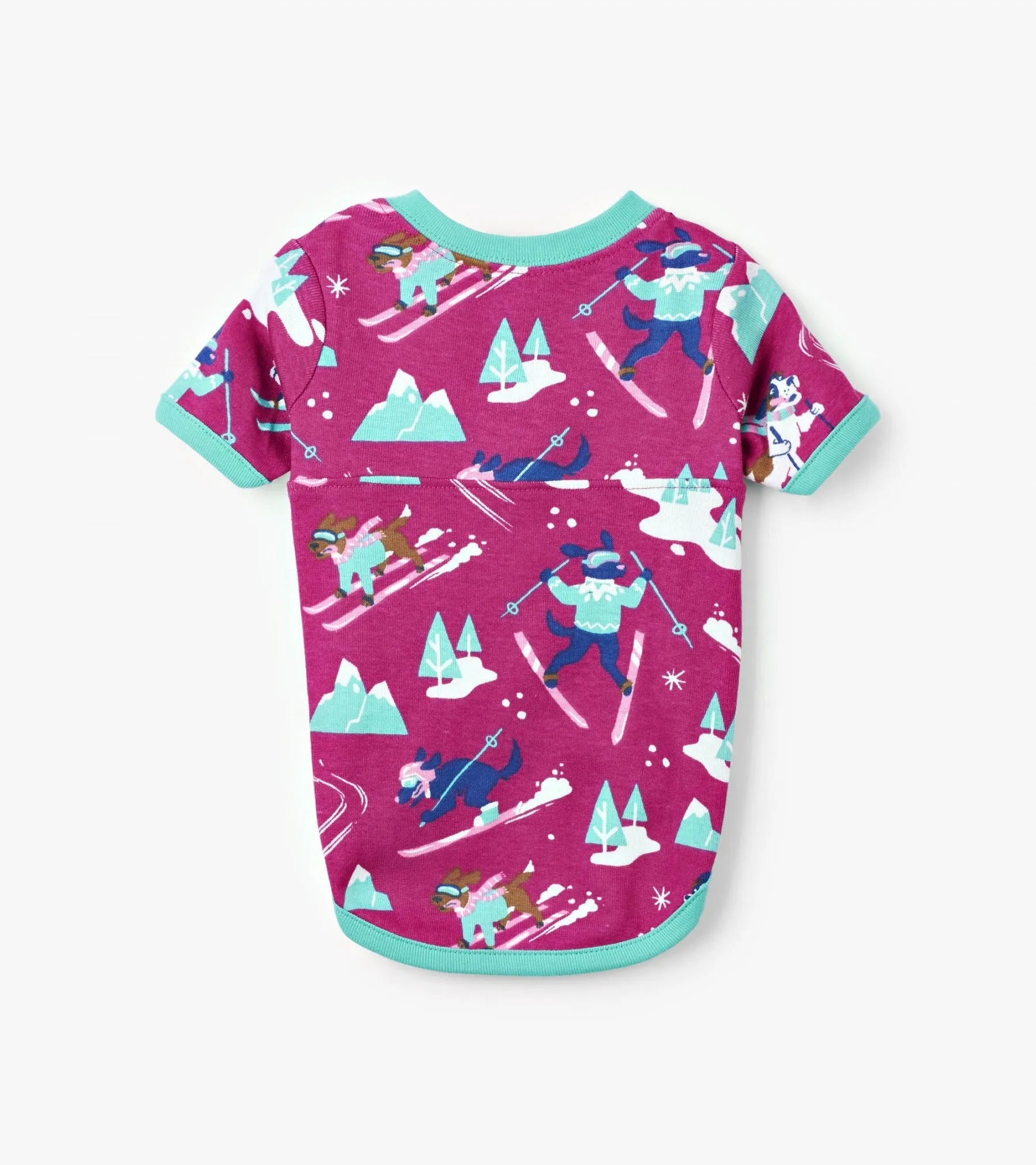 Retro Ski Dogs Pink Dog Pajama - Little Blue House By: Hatley