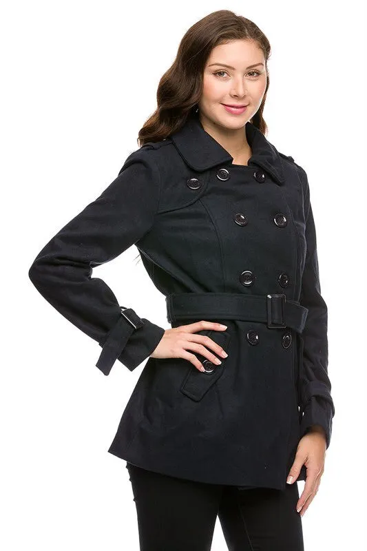 Royal Curves Black Peacoat-FINAL SALE-NOT ELIGIBLE FOR EXCHANGE OR REFUND