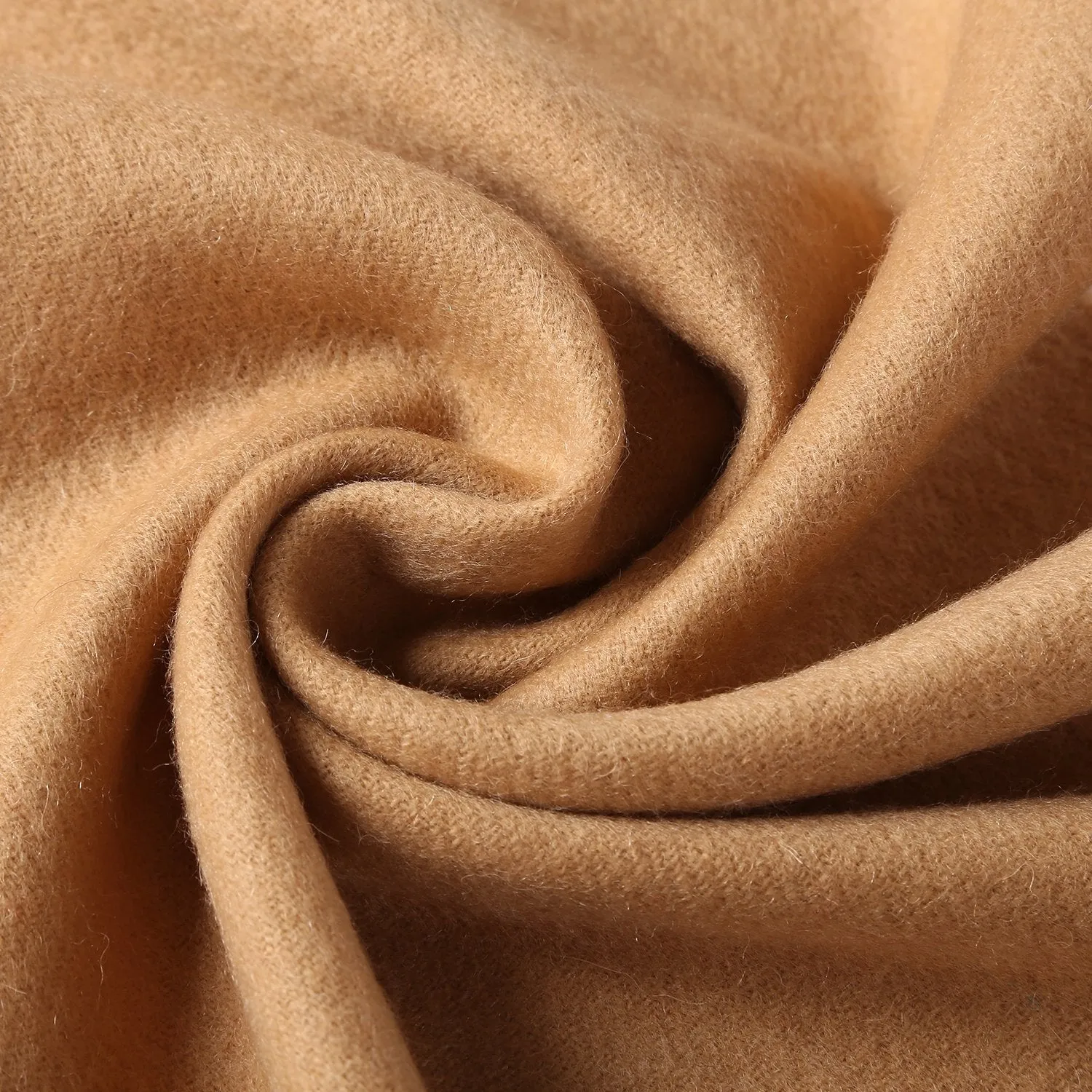 Solid Color Woolen Scarf Light Brown WO4001