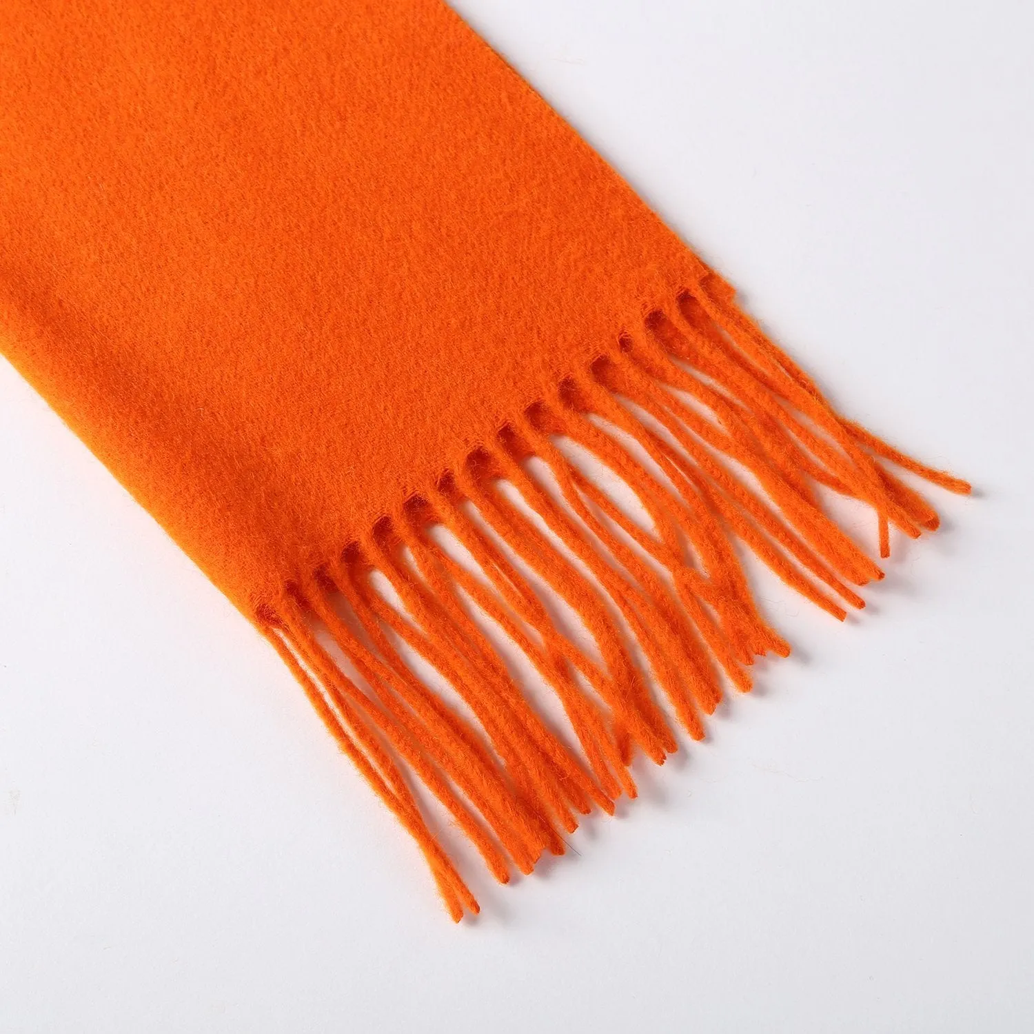 Solid Color Woolen Scarf Orange WO4006