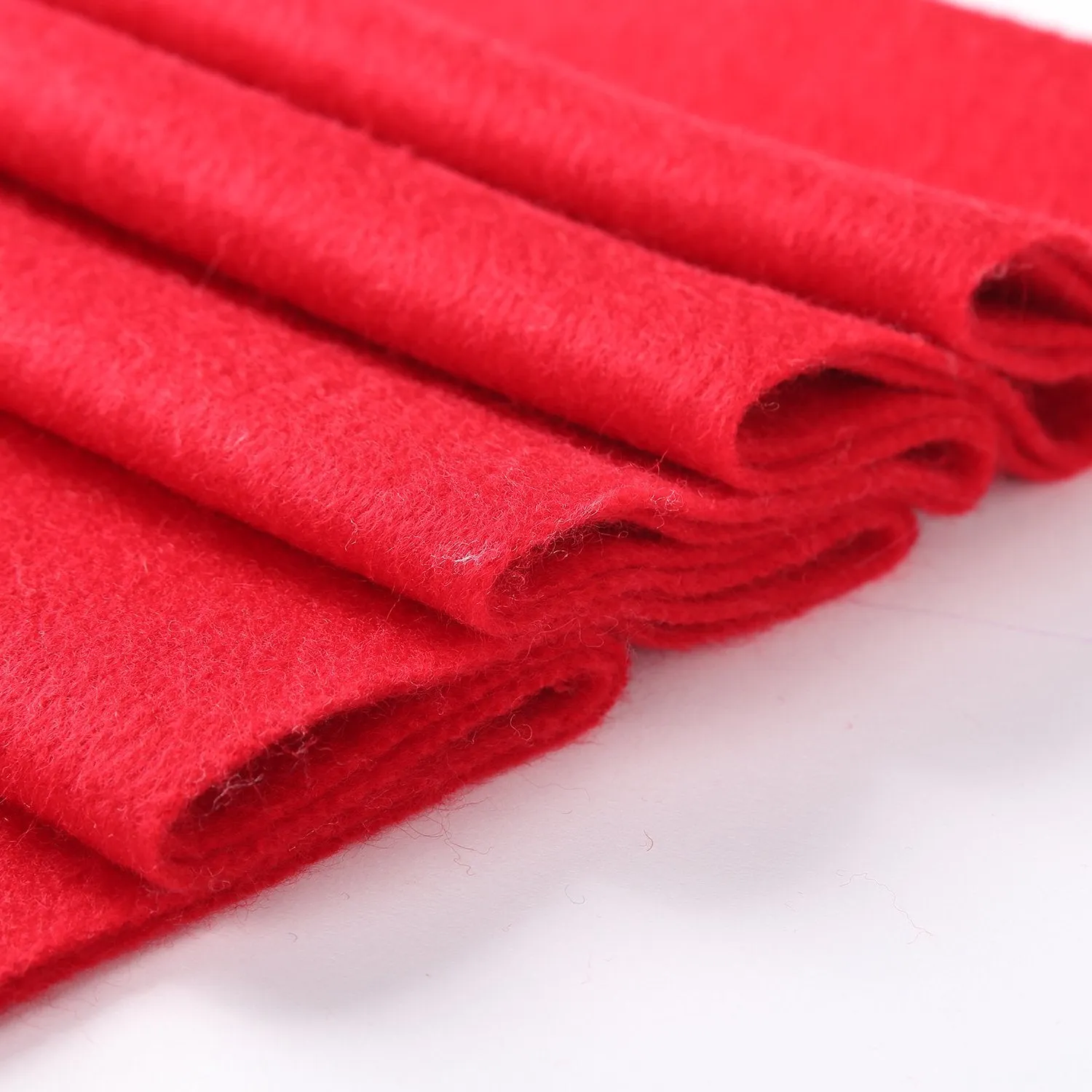 Solid Color Woolen Scarf Red WO4002