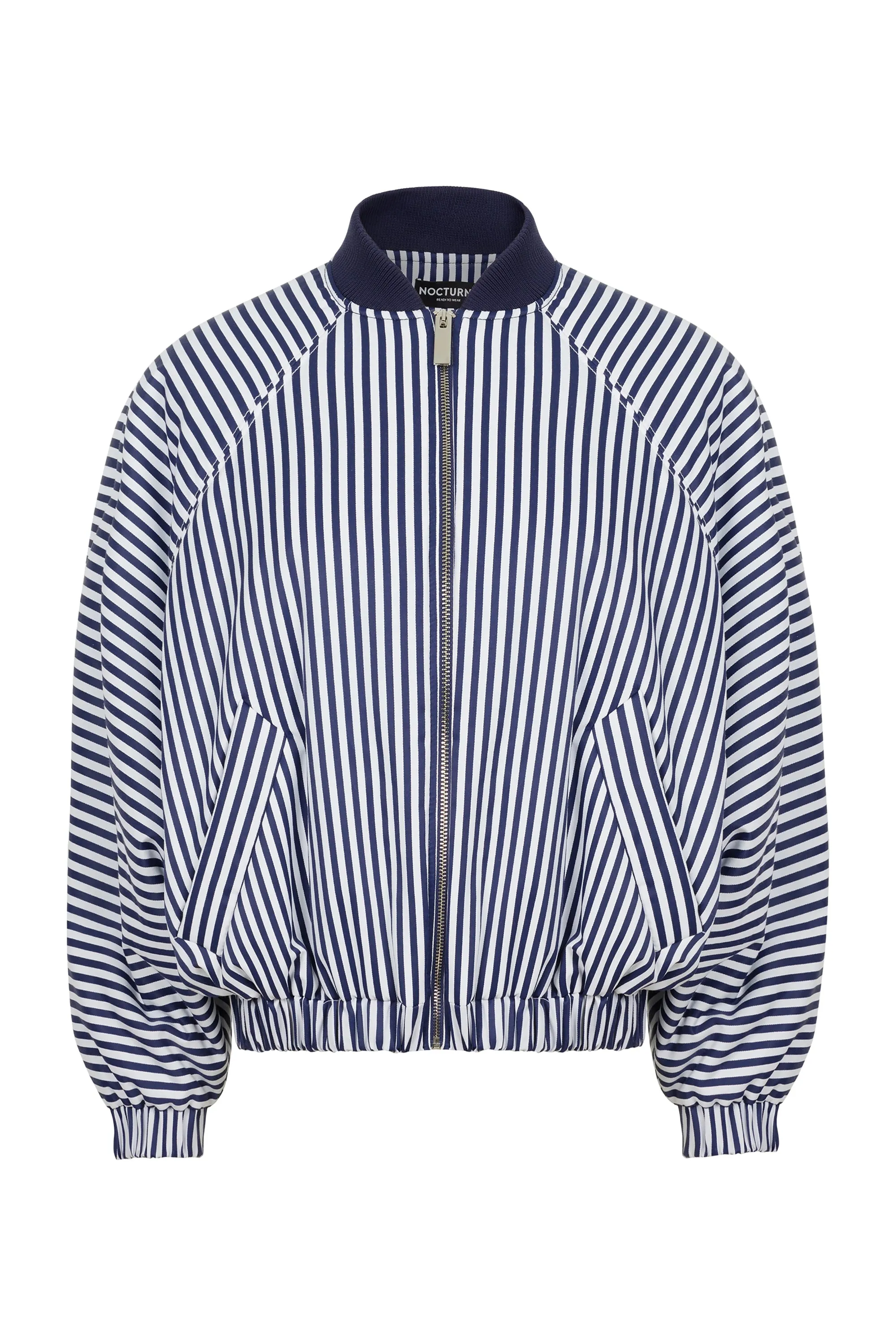 Striped Bomber Jacket