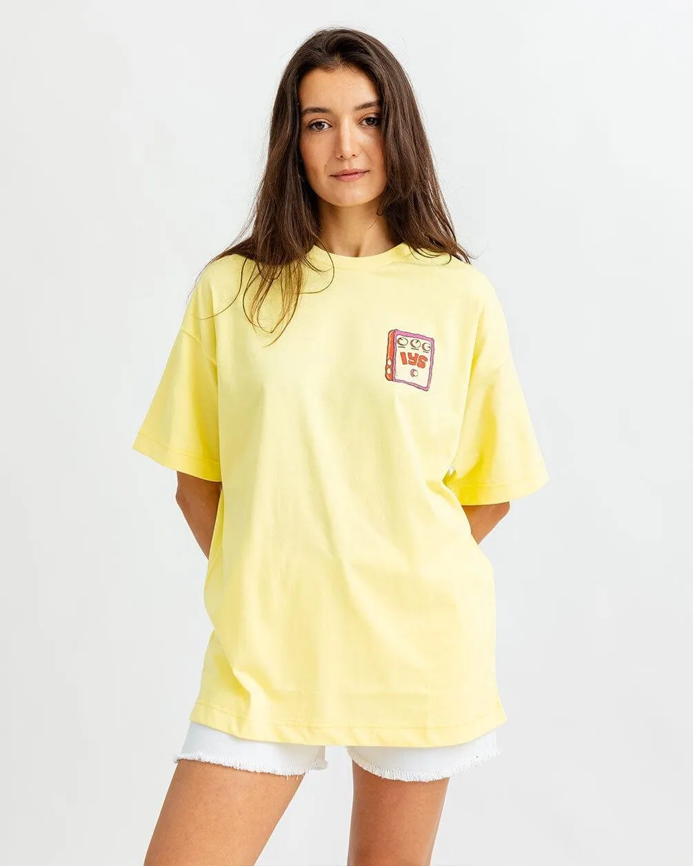 Summer Skate Printed Oversized Tee