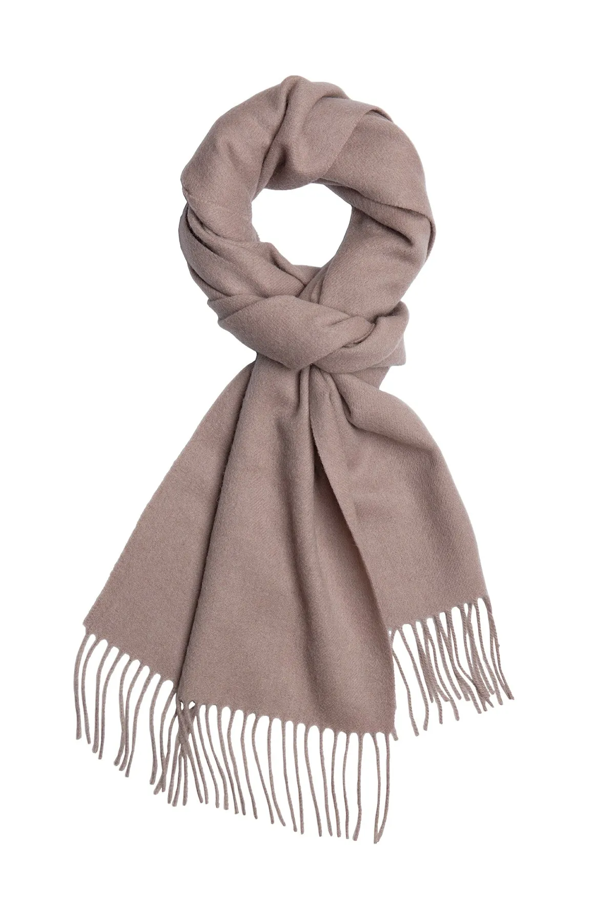 Tarrytown Taupe Solid Wool Scarf