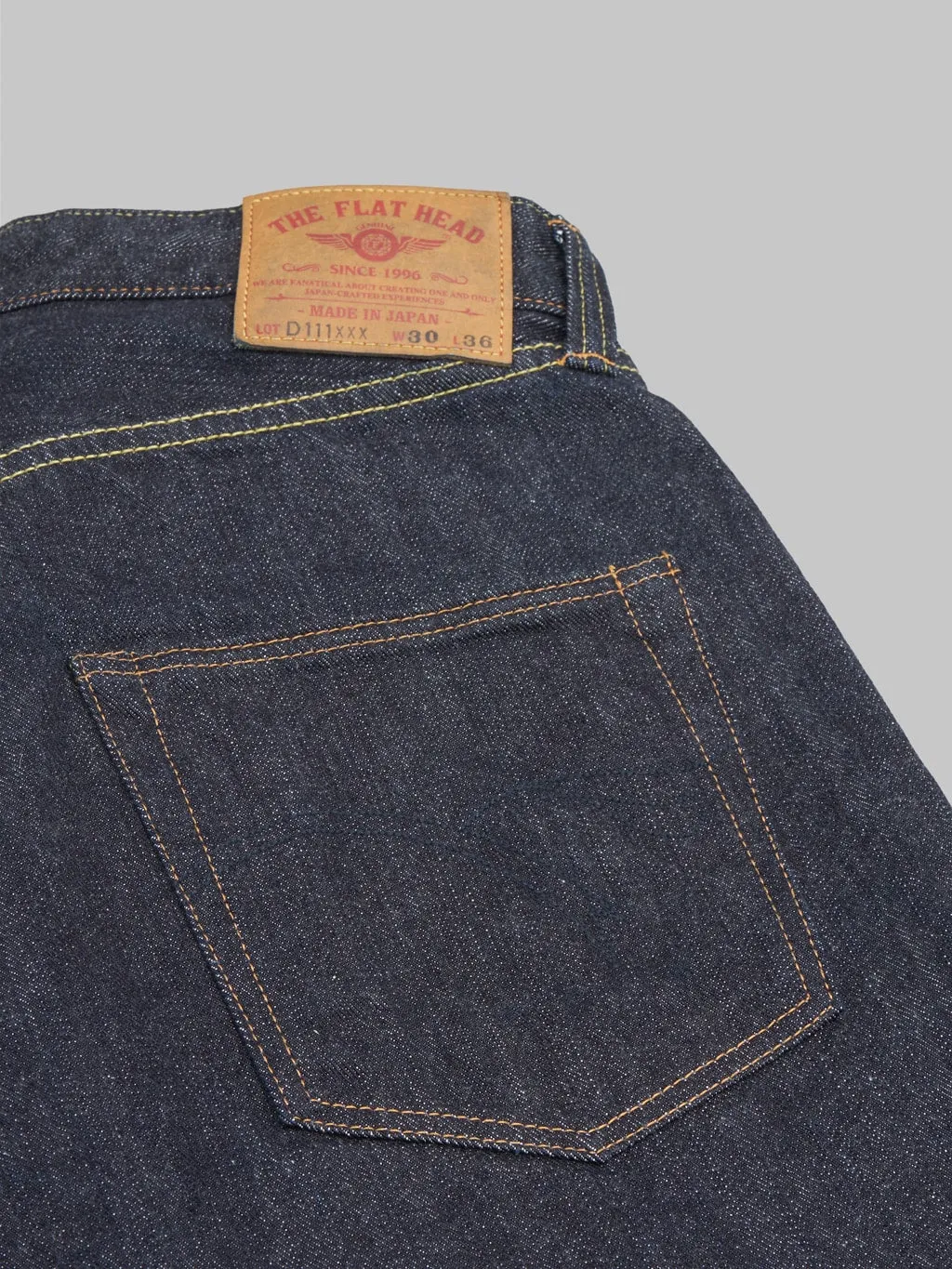 The Flat Head FN-D111 14.5oz Wide Straight Jeans