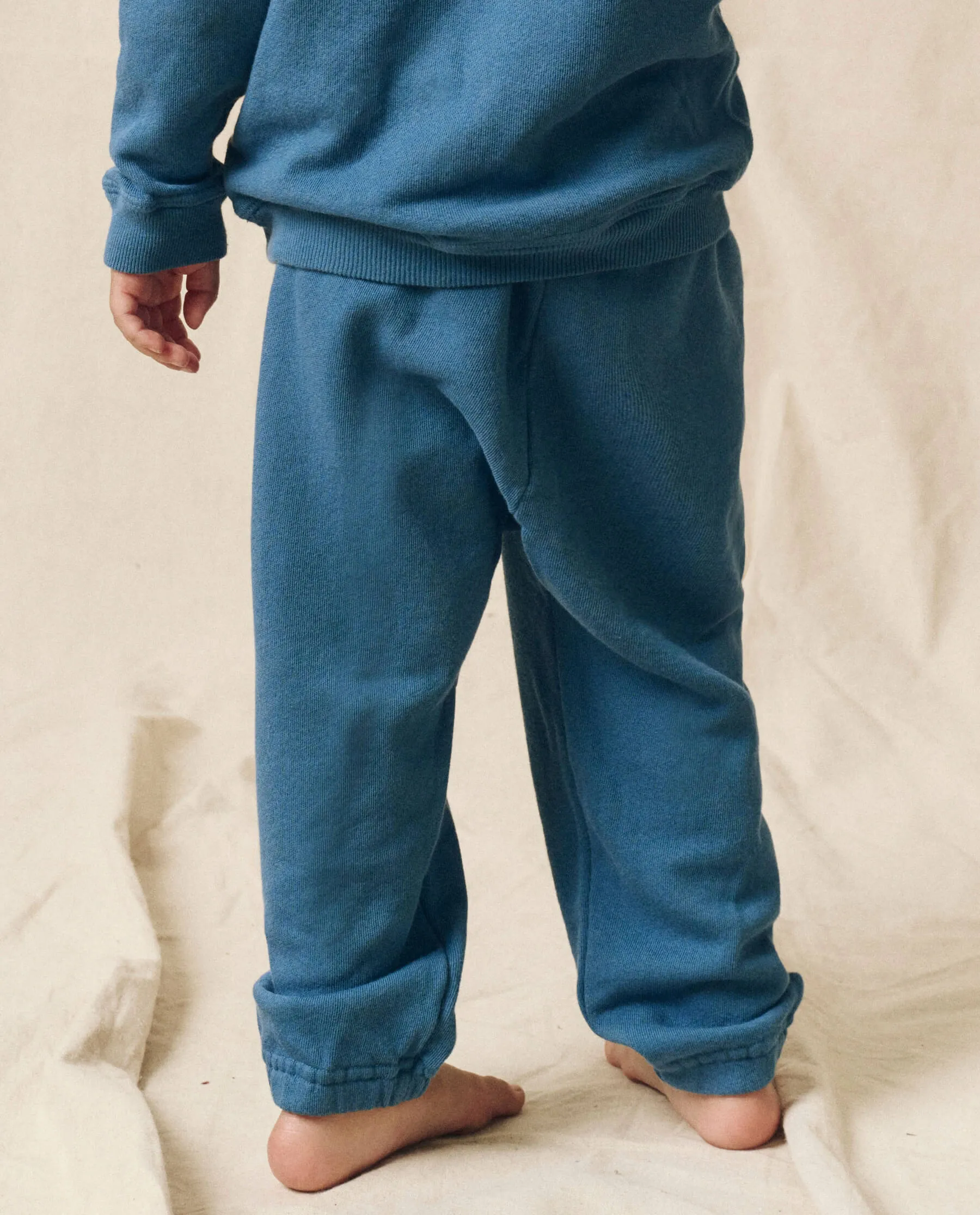 The Little Stadium Sweatpant. Solid -- Glacier Blue