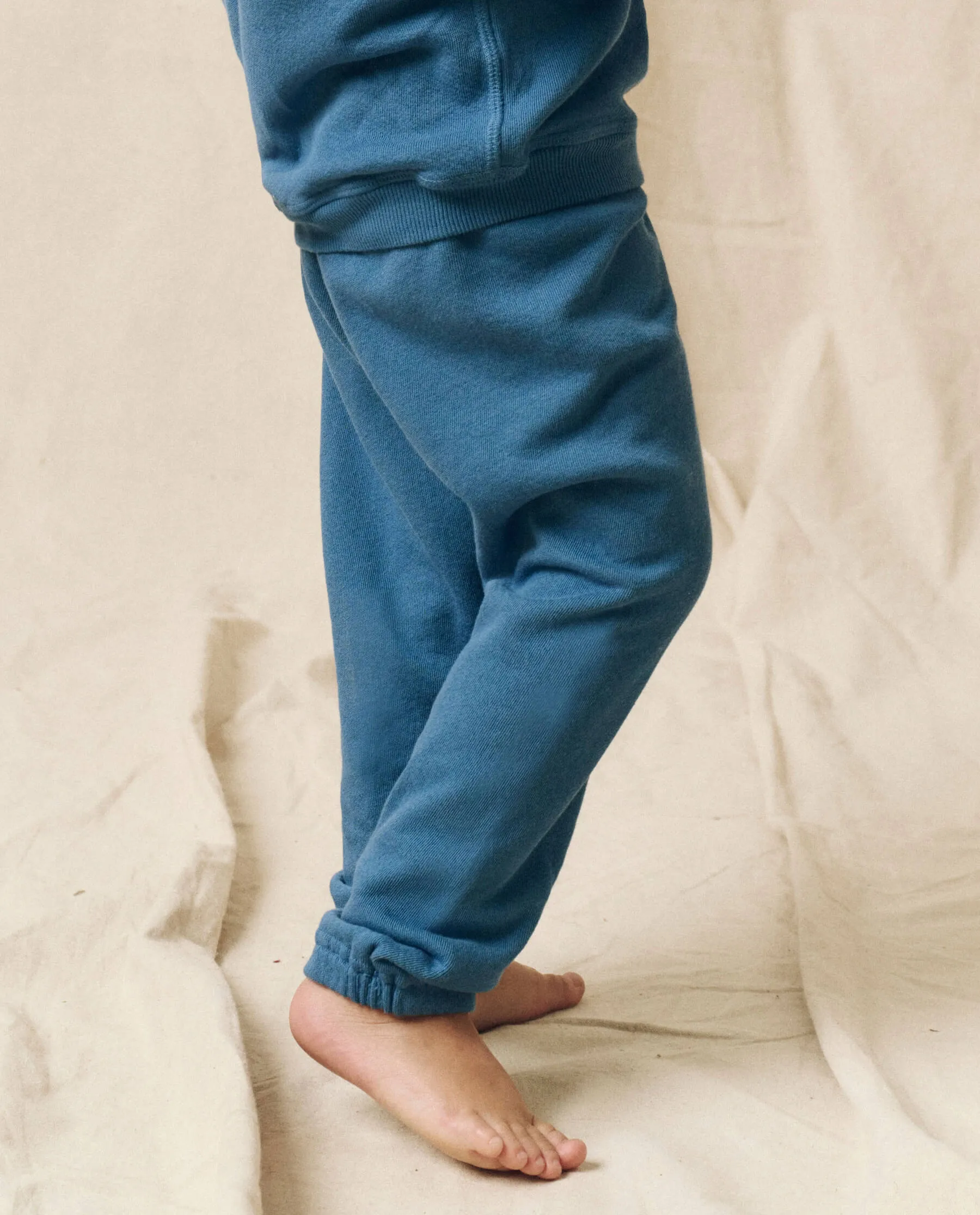 The Little Stadium Sweatpant. Solid -- Glacier Blue