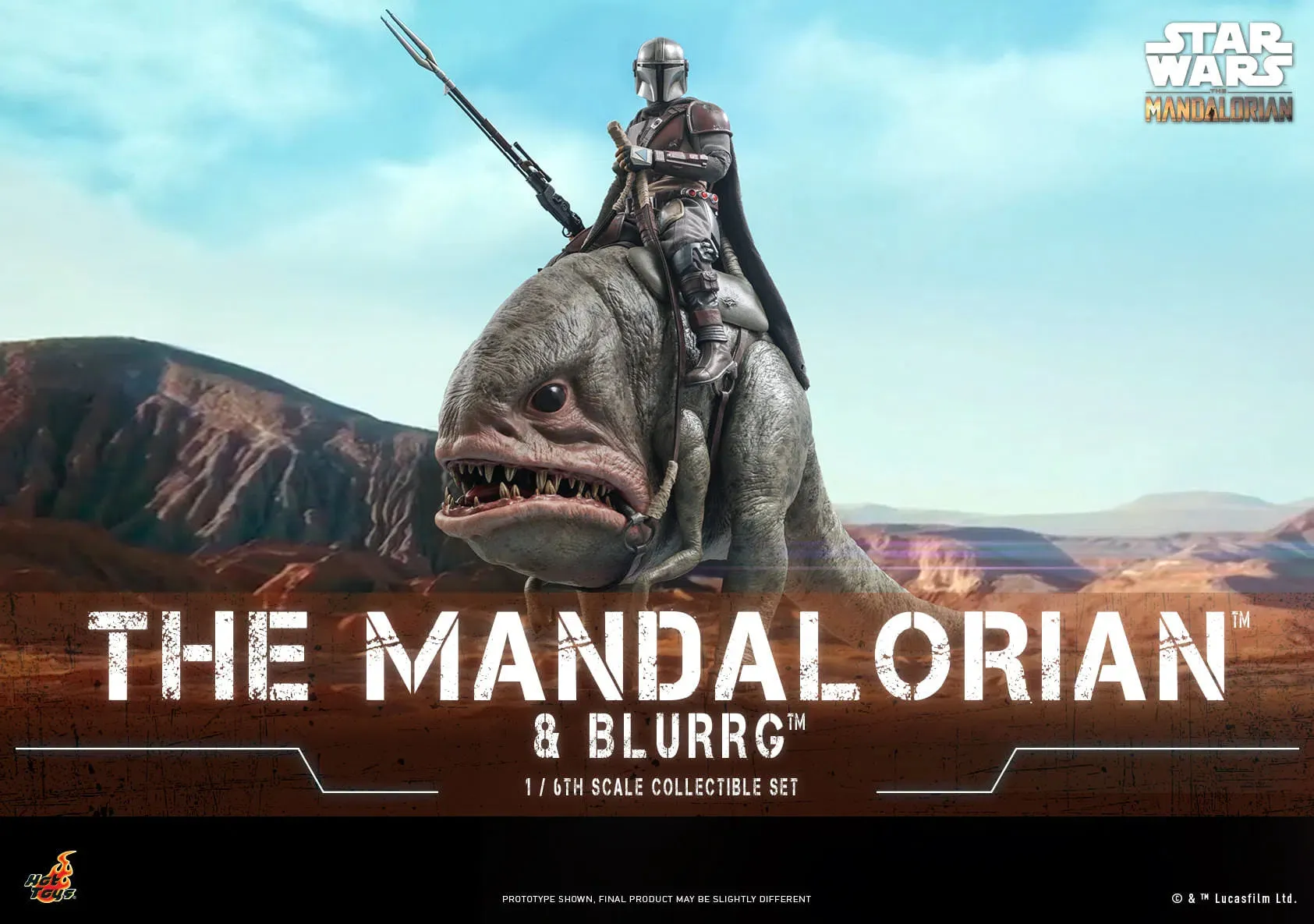 The Mandalorian & Blurrg Set: TMS046: The Mandalorian: Star Wars