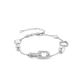 Ti Sento Sterling Silver Bracelet with Mother of Pearl