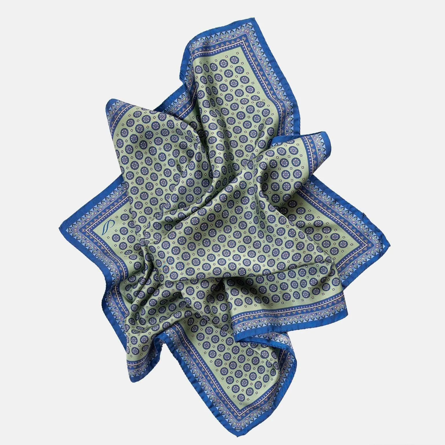 Toscana - Hand Rolled Silk Neckerchief - Pistachio