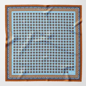 Toscana - Hand Rolled Silk Neckerchief - Sky Blue