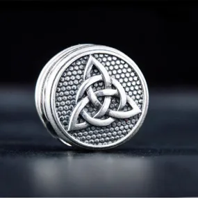 Triquetra Round Bead - Sterling Silver