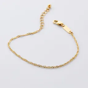 Twisted Chain Anklet | Girls