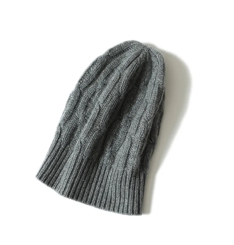 Twisted-Ribbed Cashmere Hat