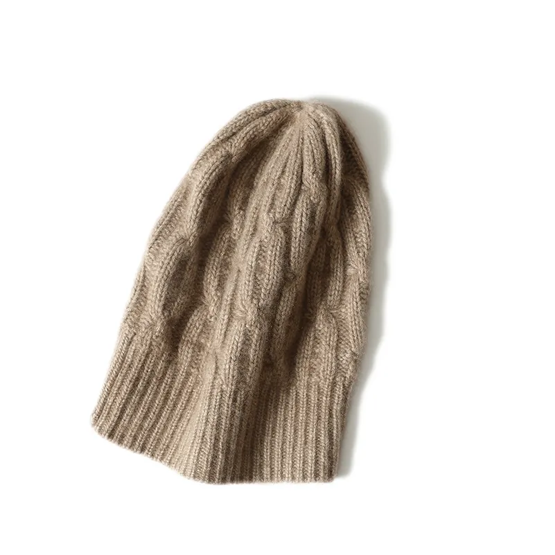 Twisted-Ribbed Cashmere Hat