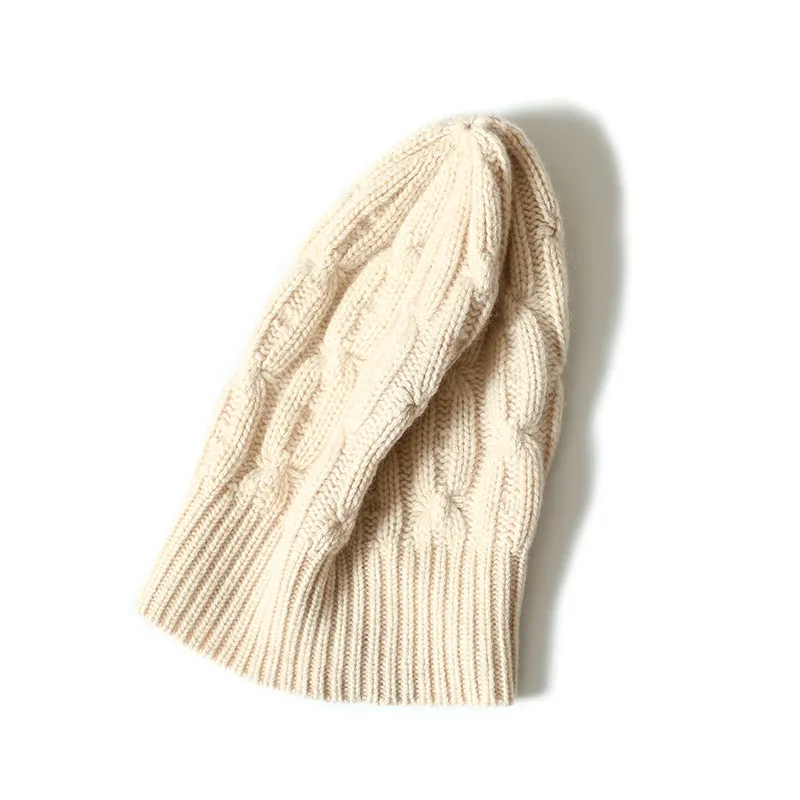 Twisted-Ribbed Cashmere Hat