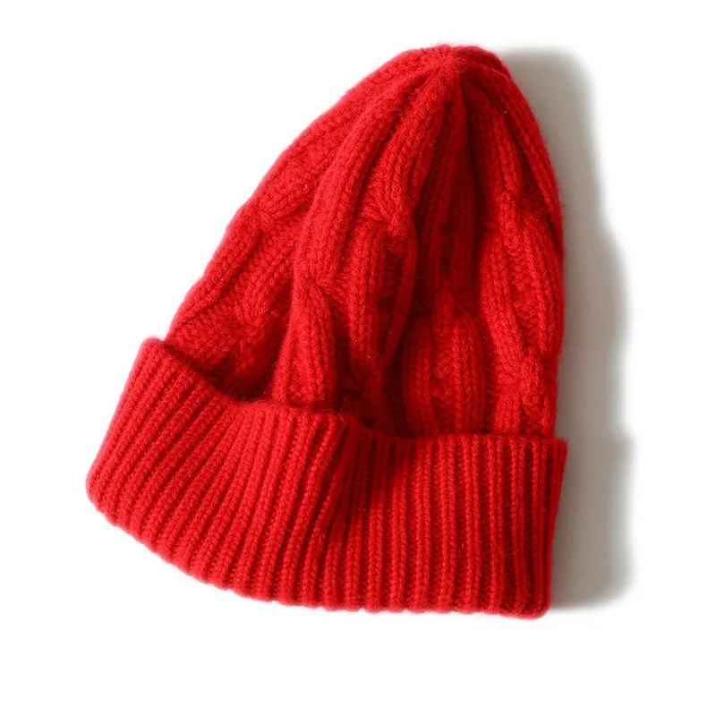 Twisted-Ribbed Cashmere Hat