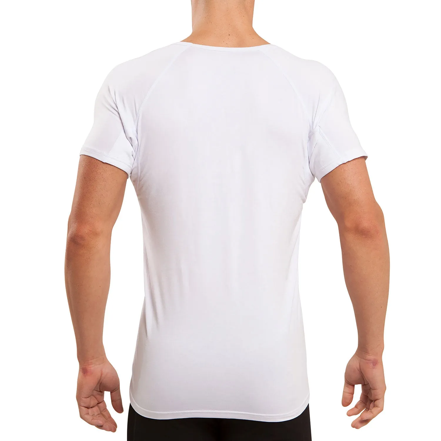 V-Neck Micro Modal Back & Underarm Sweat Proof Undershirt for Men