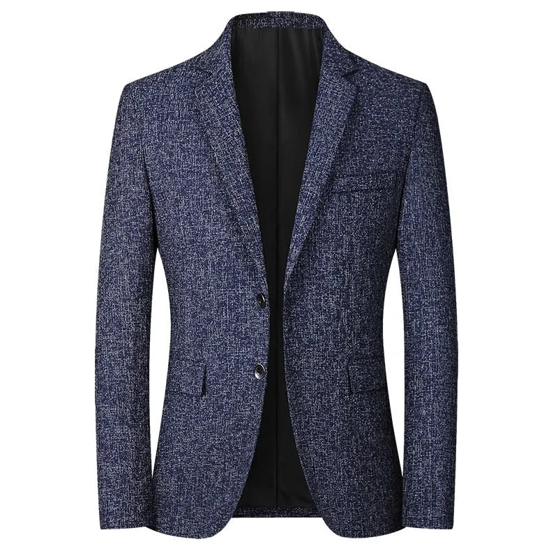 West Louis™ Fashion Woolen Single-Breasted Office Blazer