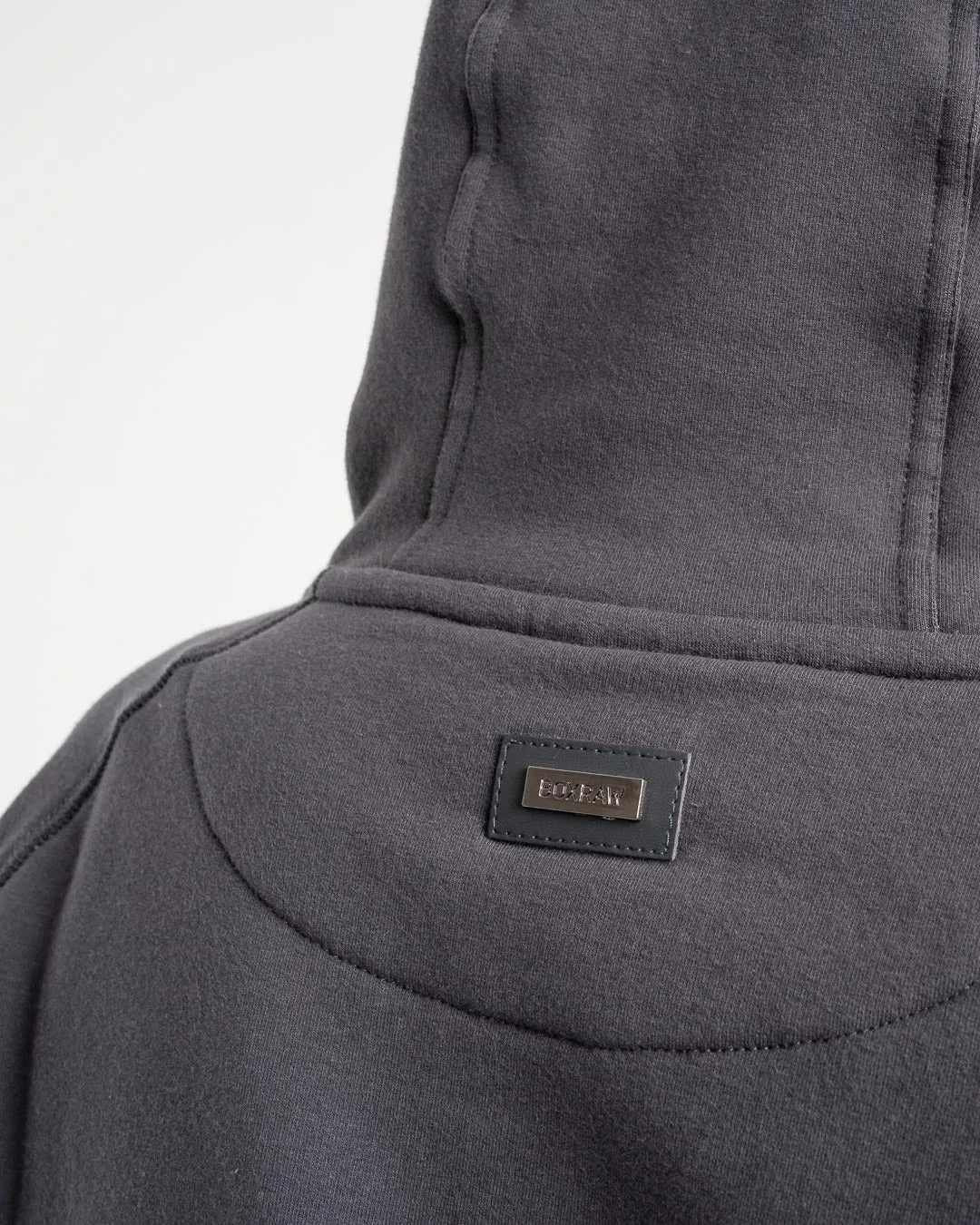 Winstone Cropped Zip Hoodie - Charcoal