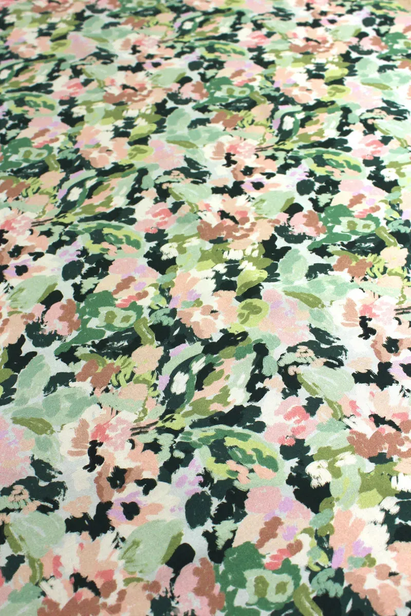 Églantine & Zoé - Bella Green Viscose Poplin Fabric